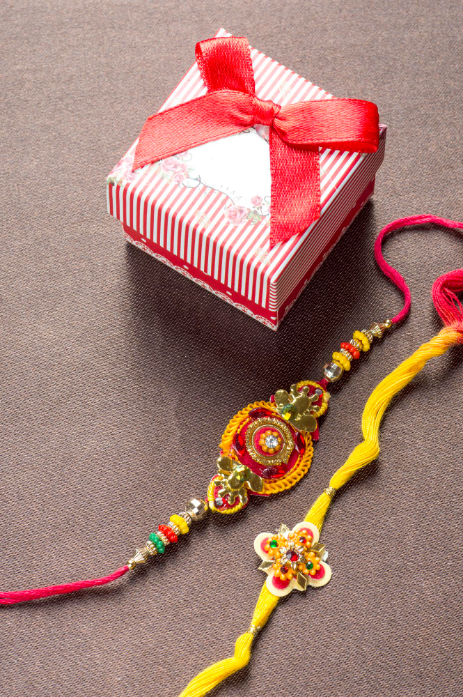 Golden Knot of Protection Rakhi Ensemble