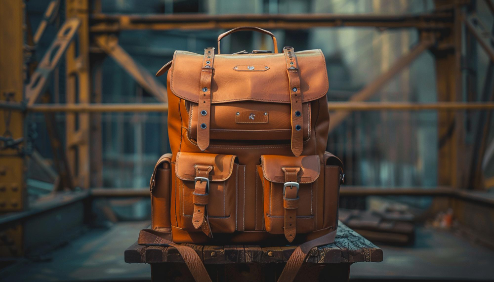 Adventure Canvas Backpack — Waxed Cotton, Leather Trim, 35L Outdoor Daypack 2